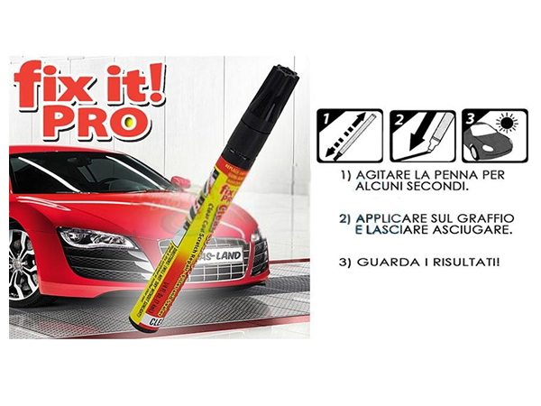 FIX IT PRO MAGICO PENNARELLO RIPARA GRAFFI RIGHE AUTO MOTO CARROZZERIA PENNA