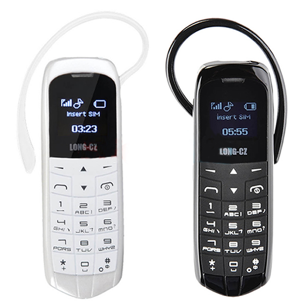 AFFARE J8 Black LONG CZ Mini GSM Phone Mobile Hands Free Bluetooth Head cp