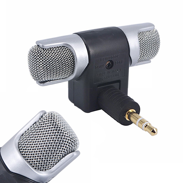 Microfono Stereo Mini Bewinner Con Jack 3,5 Mm Placcato Oro - Per PC, Laptop, MD E DAT
