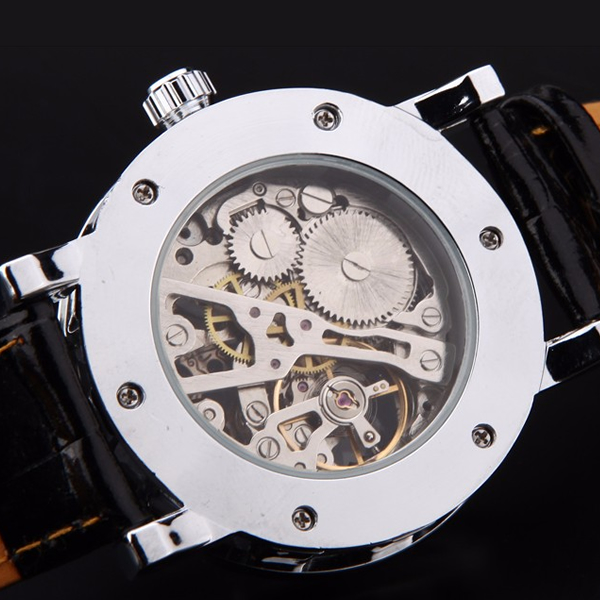 TEINTOP Orologio Da Uomo Automatico Meccanico Scheletro Orologi Con