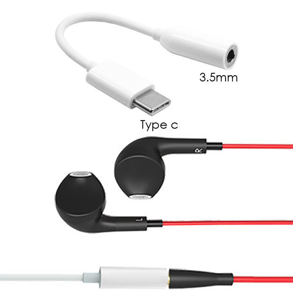 Cavo Adattatore USB Femmina A Jack 3.5mm AUX Maschio – 20cm, Bianco, Per Chiavetta USB In Auto (Solo Audio, Non Ricarica)
